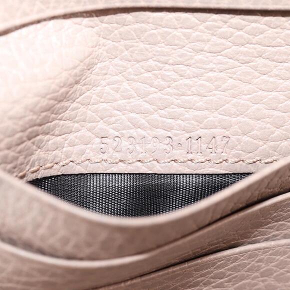 GUCCI Compact Bifold Wallet Leather Gold Pink Beige 523193 1147 Auth 135025AM - Picture 11 of 16